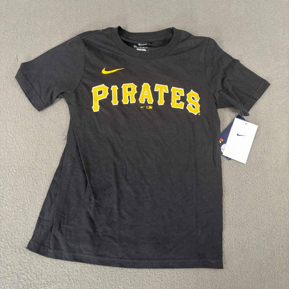 Nike Pittsburgh Pirates Andrew McCutchen Shirt Kids Size 8 Black 9Z3B7HN00-PITMA